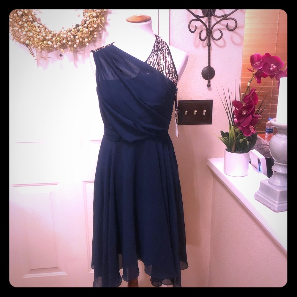 NWT 3.1 Philip Lim 4Target Navy Sequin Midi Dress - Picture 2 of 9